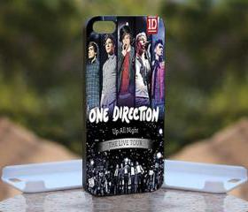 One Direction 1D Up All Night - Print On Hard Case - iPhone 4/4S Black Case Cover - Please leave a note for the color case: WHITE CASE or CLEAR CASE