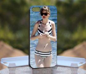 Sexy Taylor Swift - Print On Hard Case - iPhone 5 Black Case Cover - Please leave a note for the color case: WHITE CASE or CLEAR CASE
