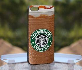 Starbucks Coffee - Print On Hard Case - iPhone 4/4S Black Case Cover - Please leave a note for the color case: WHITE CASE or CLEAR CASE
